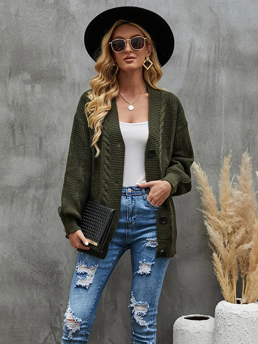 Dropped Shoulder Cardigan