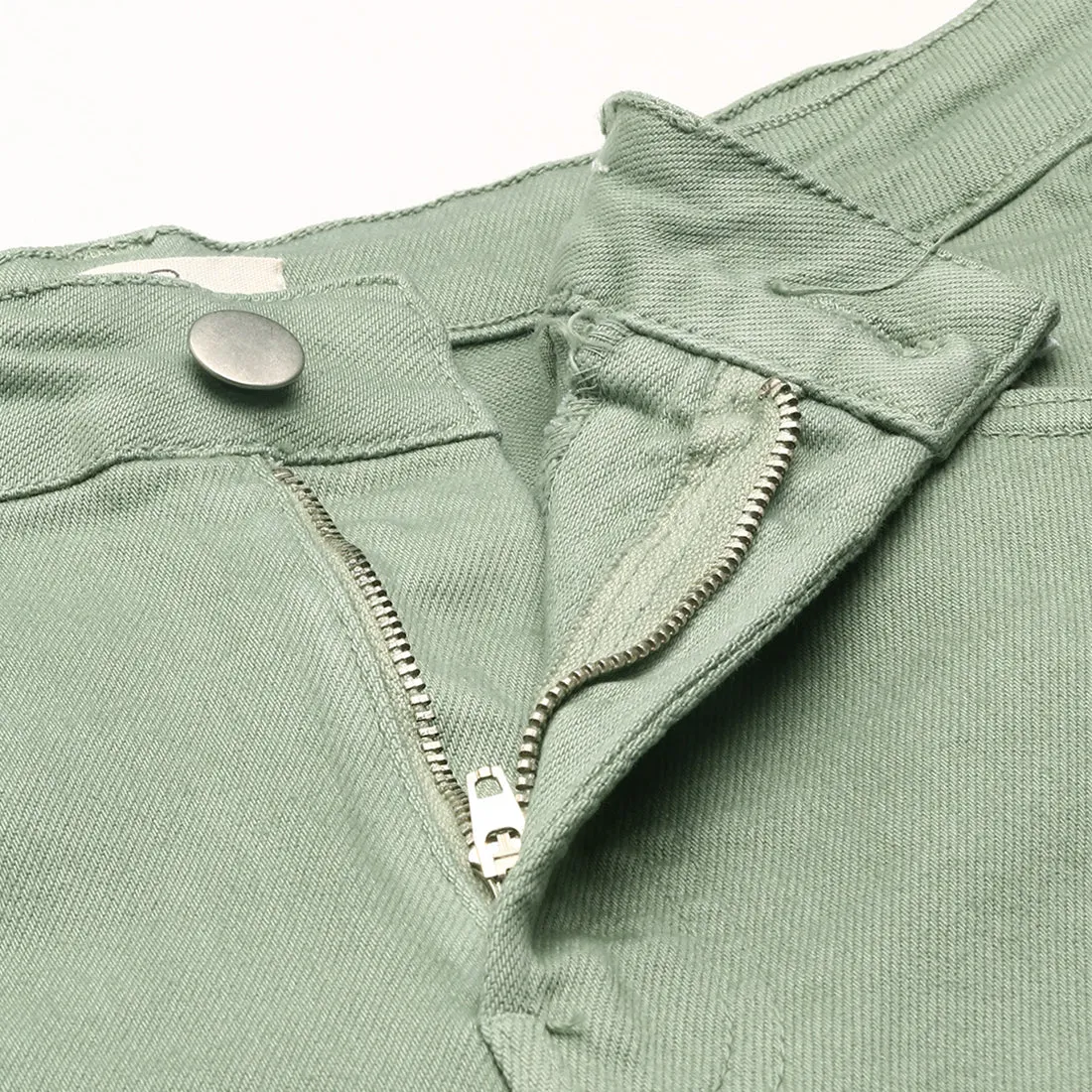 Green High Waist Shorts